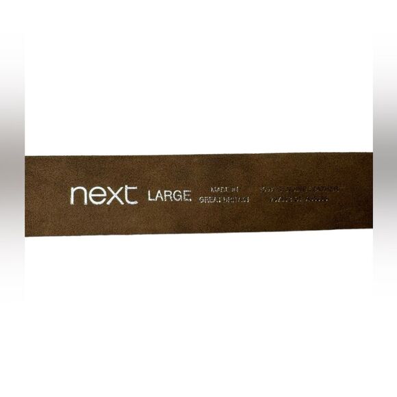 Next Leather Belt Made In Britain Tan Floral Gemstone Buckle New Sz Large Eur 4 main image 7